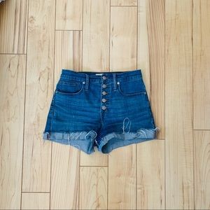 Madewell High Rise Denim Shorts